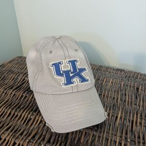 3/$15 Gray Cap with Blue UK Logo
